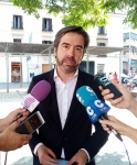 Lorenzo Robisco en un momento de la comparecencia