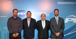 Pie de foto: De izda. a dcha. Benjam&iacute;n Mari&aacute;n (Usanos), Juan Pedro Camarillo (Taracena), Mariano del Castillo (coordinador electoral del PP) y Luis Garc&iacute;a (Iri&eacute;pal